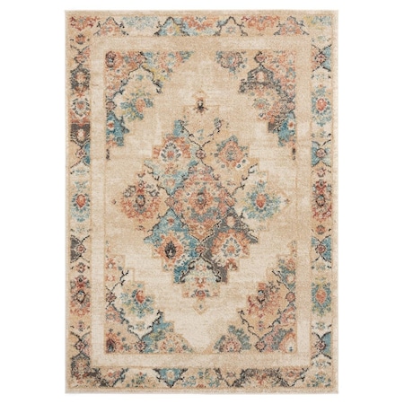 United Weavers Of America 5 ft. 3 in. x 7 ft. 2 in. Marrakesh Dame Cream Rectangle Area Rug 3801 30590 58